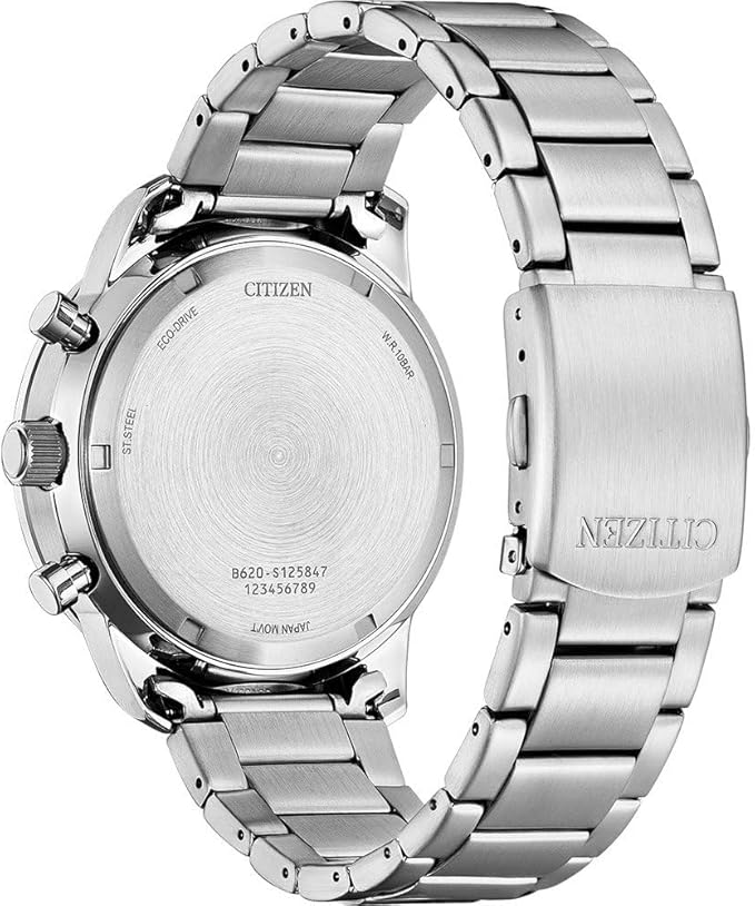 CITIZEN Eco-Drive Solar Chronograph — Striking Green Dial, 10 ATM Water-Resistant